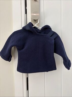 Widgeon Navy Hooded Fleece Baby Jacket